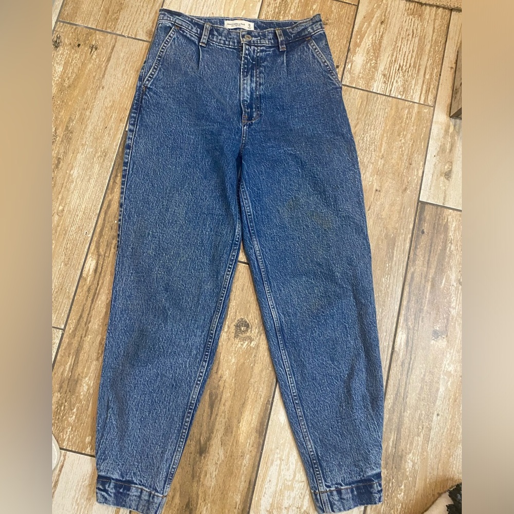 Abercrombie and Fitch ultra high rise tapered jean